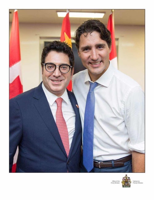 Mark Ceolin and Justin Trudeau