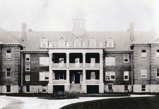 Archival photo of the Mohawk Indian Residential School