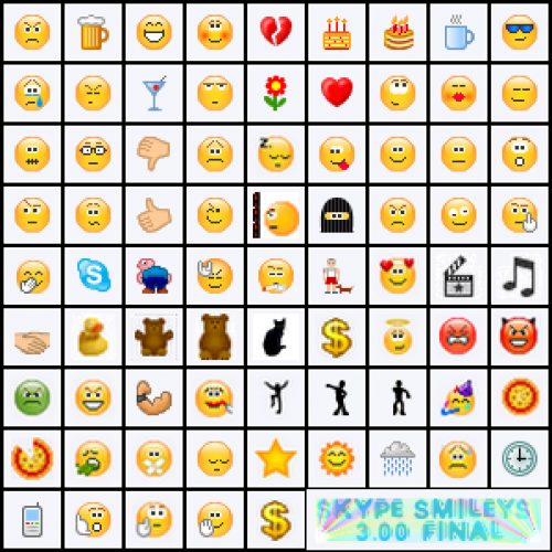 Old Skype Emoticons