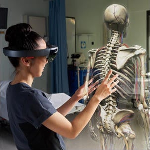 Example of augmented reality use in science