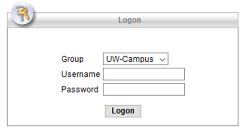 Screenshot of VPN Connect login