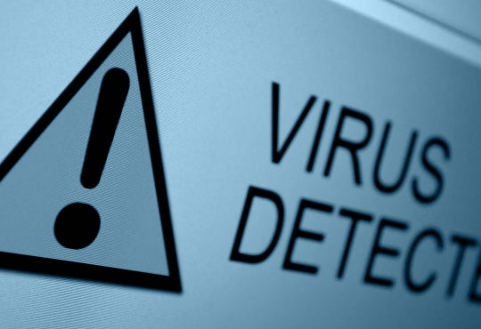 Virus detected notification