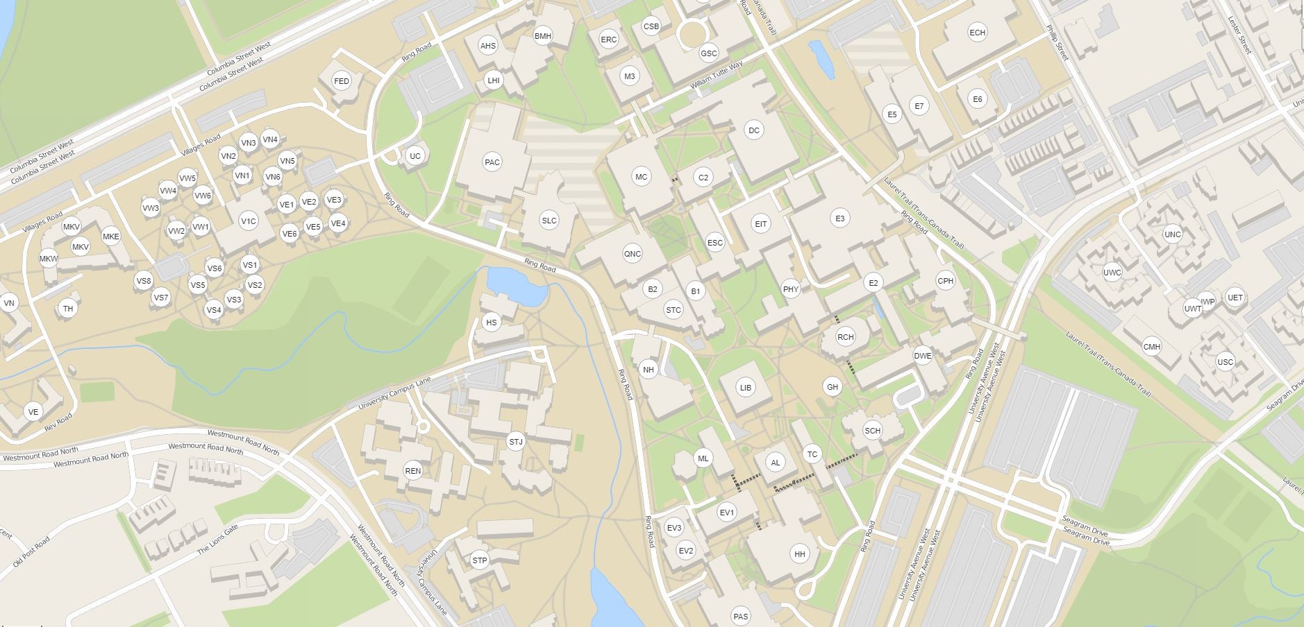 Campus Map Large Image 