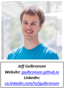 Jeff Gulbronson smiling and contact information
