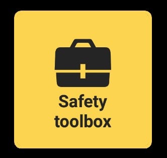 Safety toolbox icon