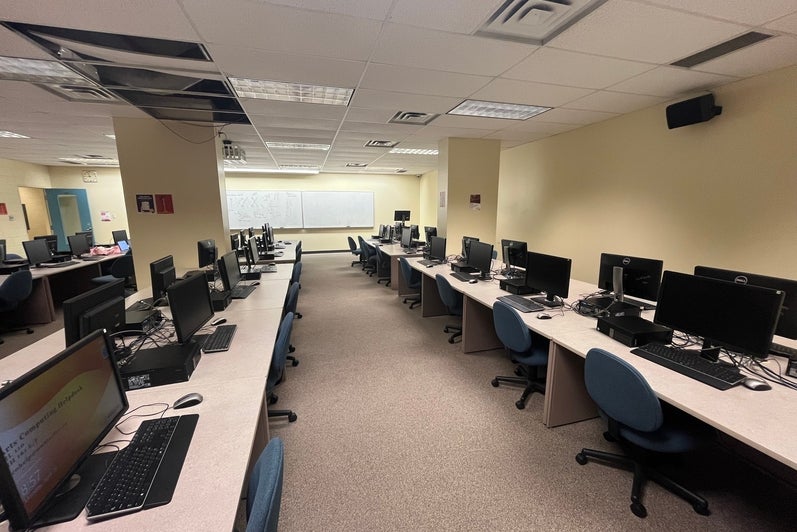 image of our largest student computer lab