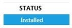 Status: installed