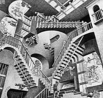 Relativity by MC Escher