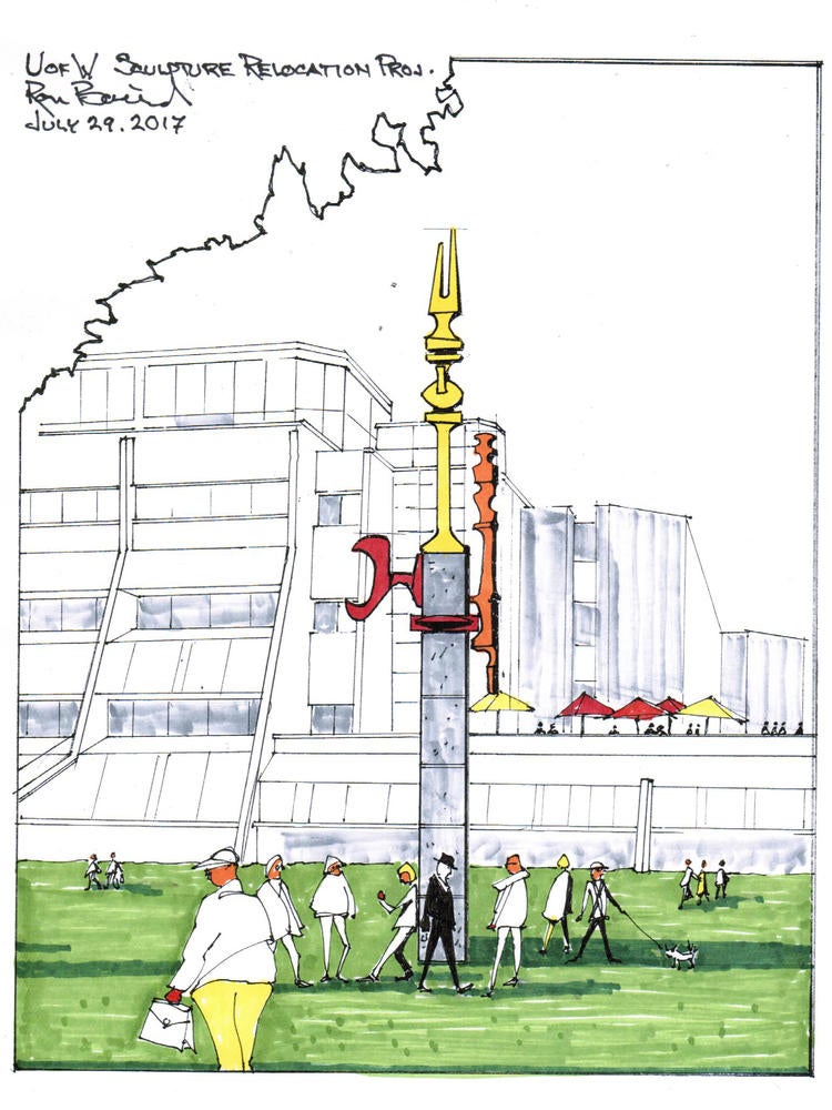 Illustration of new sculpture