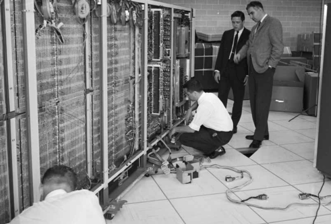 IBM Computers being installed at the Physics and Math Building