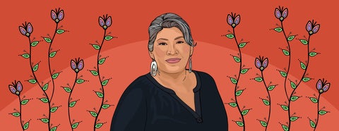 Illustration of Kim TallBear