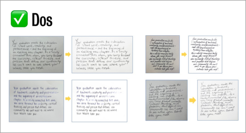 Images of scanned messages - how they should look