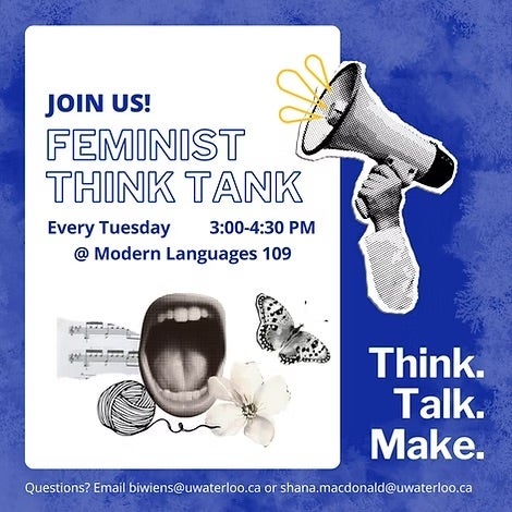 Past event poster featuring cartoos of a mouth screaming and a hand holding a megaphone