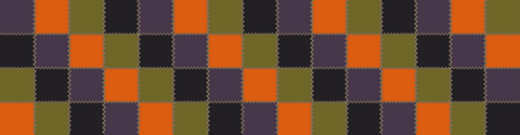 Grid pattern with Halloween colours