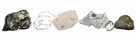 hand drawn rocks