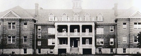 Archival photo of Mohawk Institute Indian Residential School buidling exterior