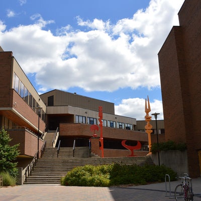 The Hagey Hall courtyard in 2014