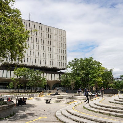 The Dana Porter Library and the Arts Quad