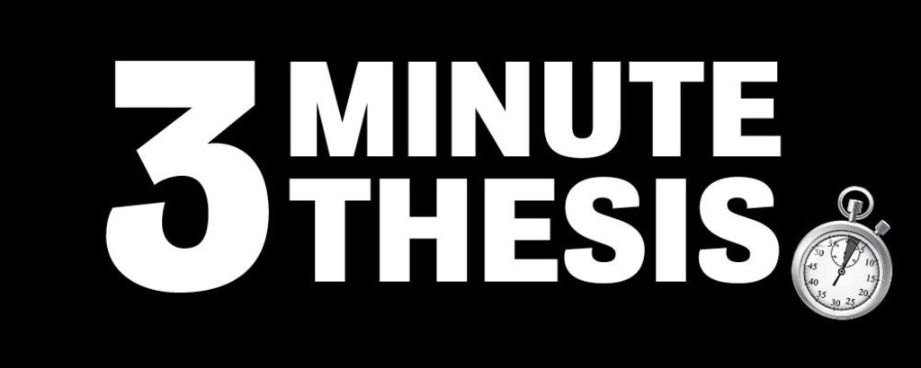 3 Minute Thesis logo with stopwatch