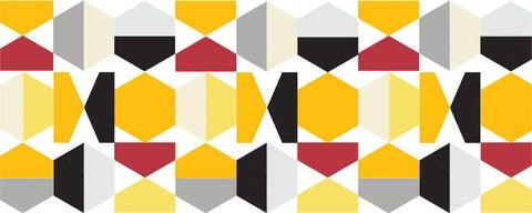 yellow, red, black abstract pattern representing AMTD fellowships