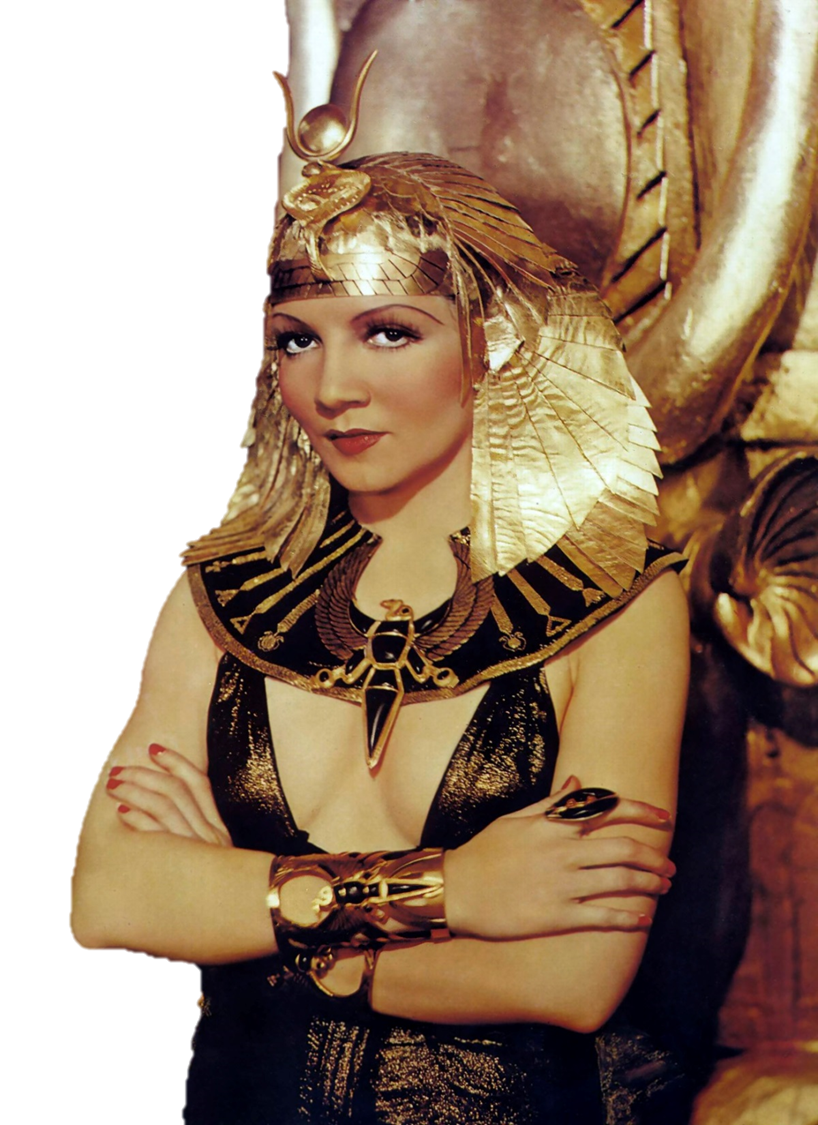 Actor dressed as Cleopatra