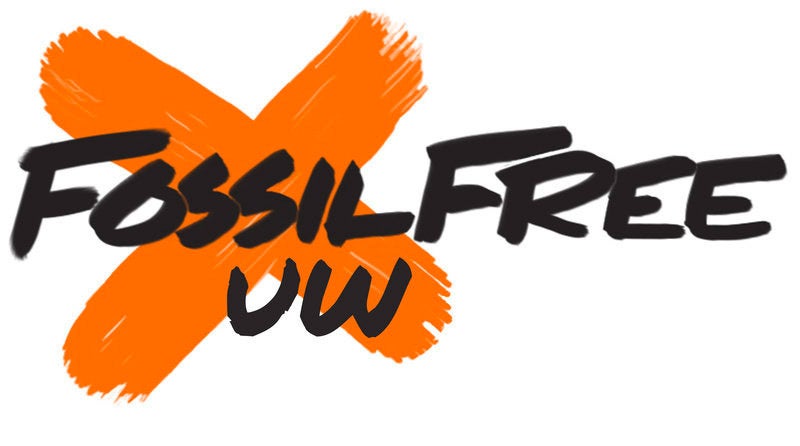 Fossil-free UW logo
