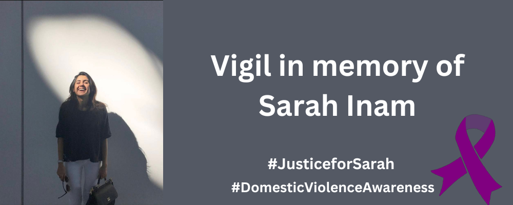Vigil in memory of Sarah Inam