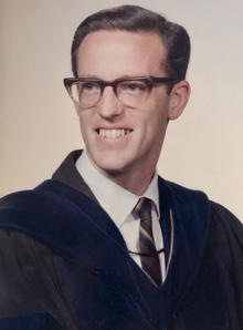 John North as young professor