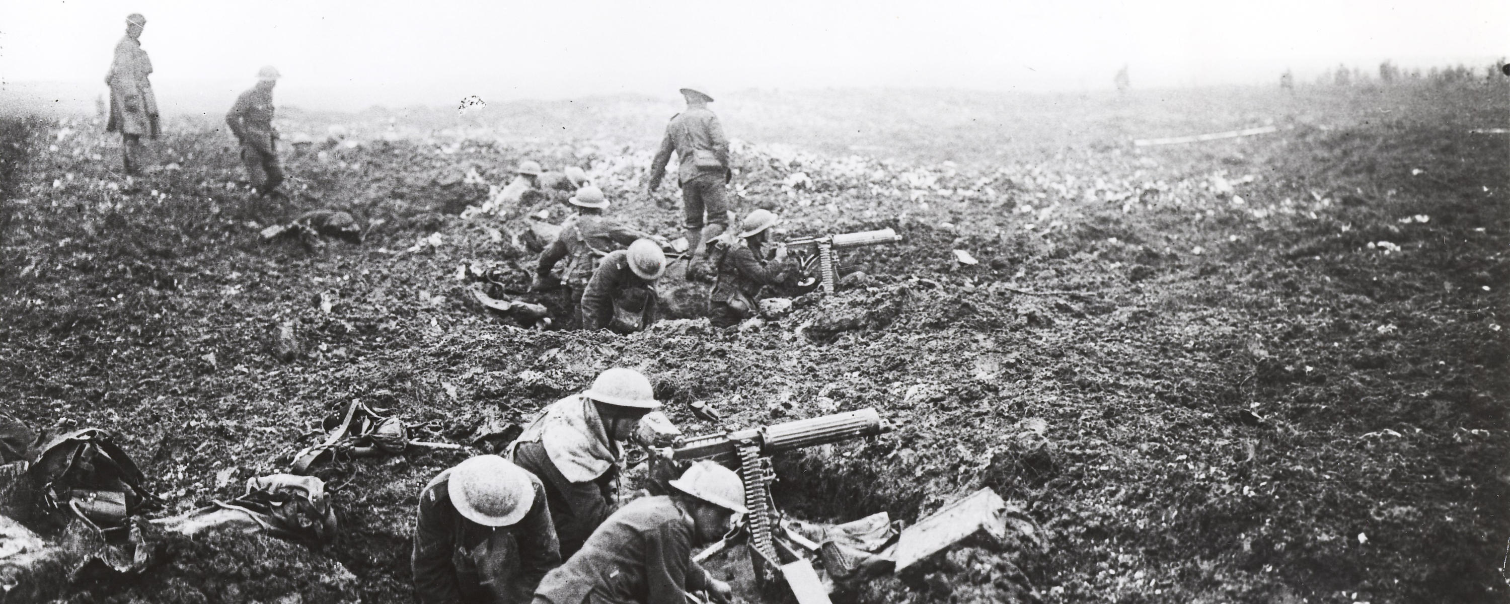 archival photo of Vimy Ridge battle field