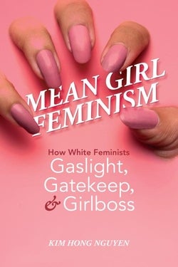Book cover featuring pink, talon-like finger nails clawing through a pink background to suggest female aggression