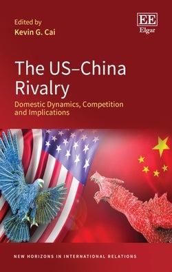 Book cover featuring an illustration of a U.S. flag and eagle opposed with a Chinese flag and a dragon