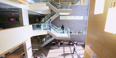 Image of the atrium in SAF