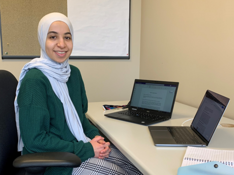 Fatima Muni (she/her), Psychology major in Waterloo’s Arts and Business program