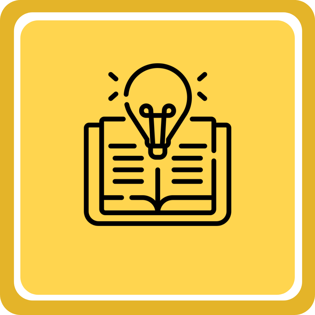 book with light bulb icon