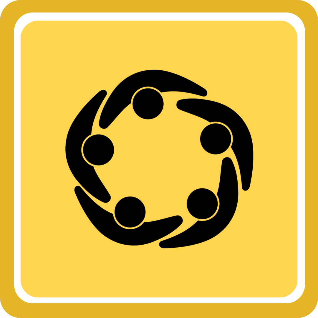 Icon of people holding hands in a circle