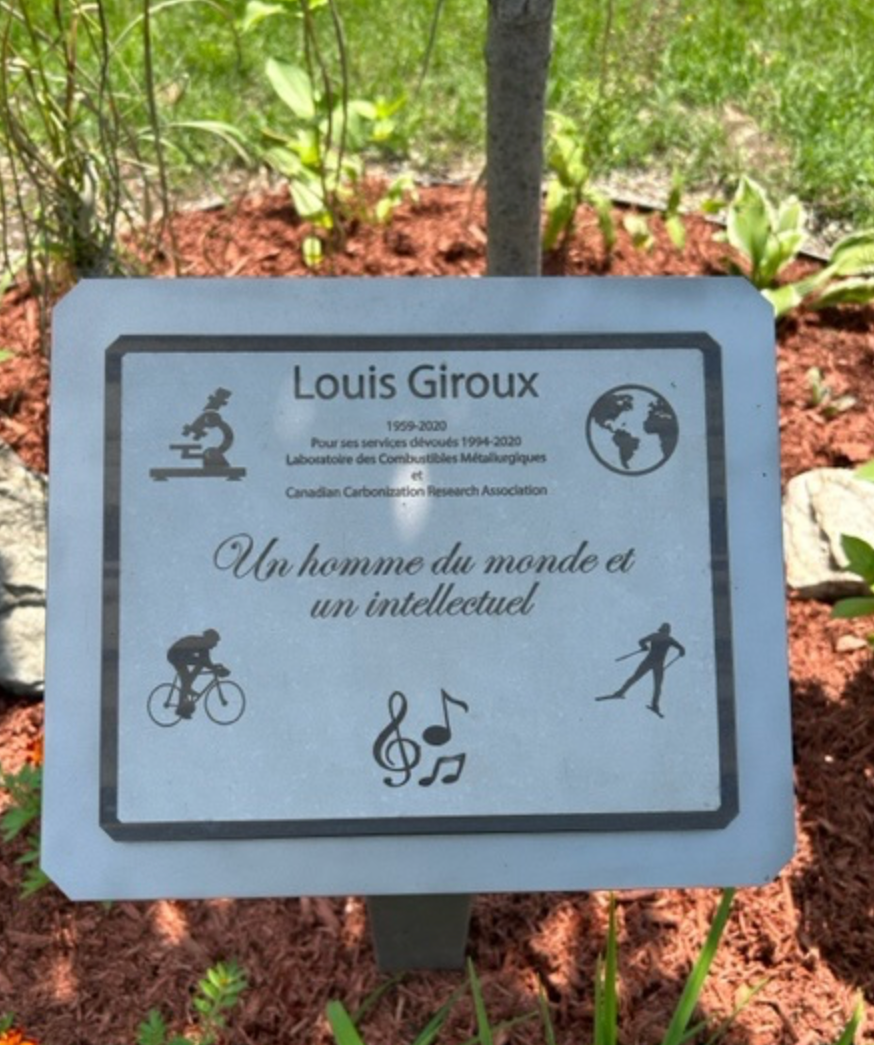 Louis Giroux Scholarship plaque