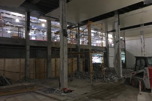 A look into the former squash courts in the PAC
