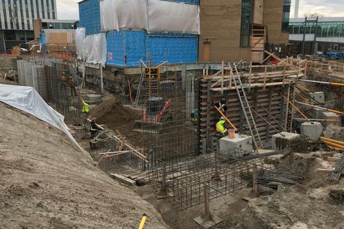 Footings between the SLC and PAC