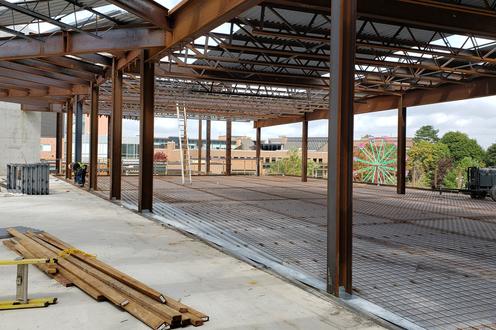 The third floor of the expansion facing towards M3 and the ferris wheel in the background.