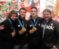 Richard Robinson Alongside Olympic Medalists