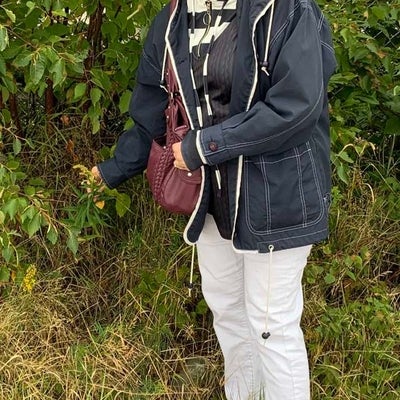 Brenda holding Solidago brendae