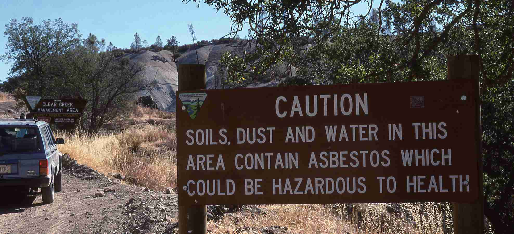 Solidago guiradonis Habitat warning sign