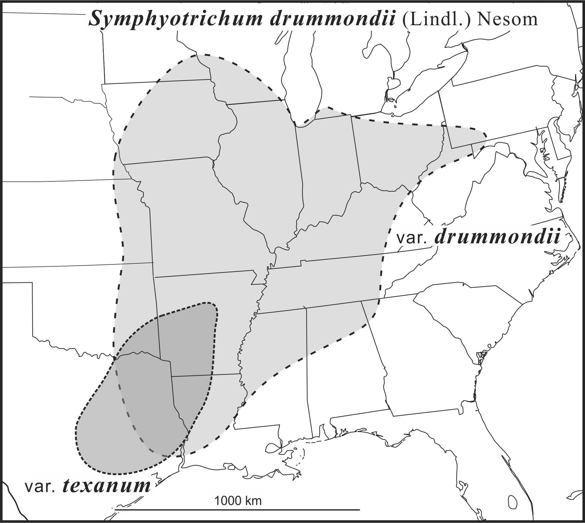 Symphyotrichum drummondii-texanum range draft JCS