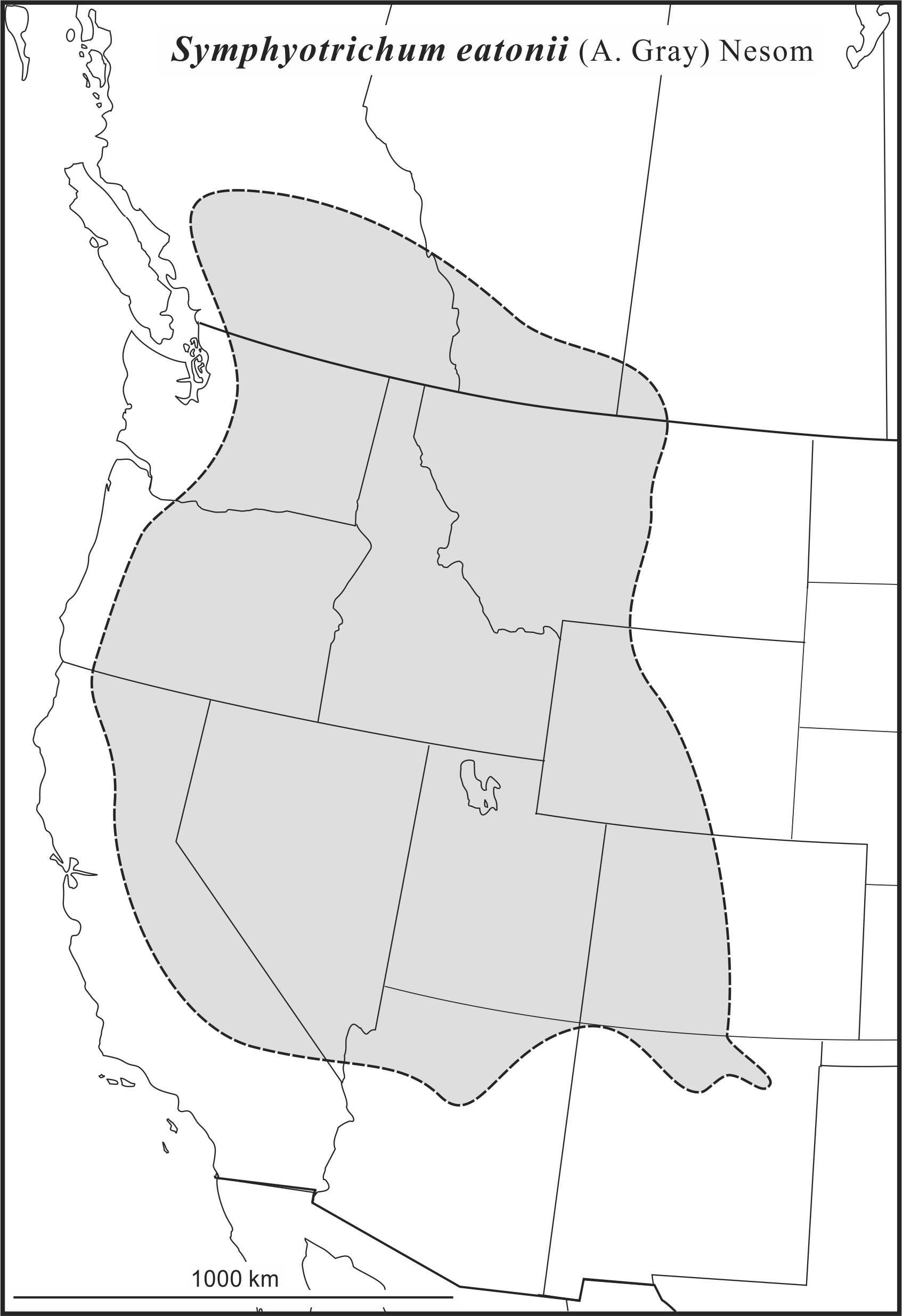 Symphyotrichum eatonii range map draft JCS