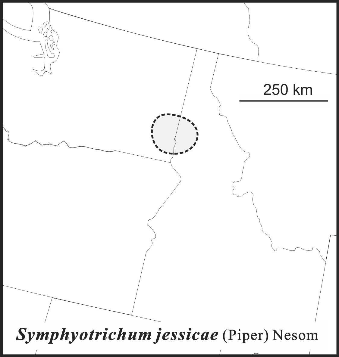 Symphyotrichum jessicae range map draft JCS