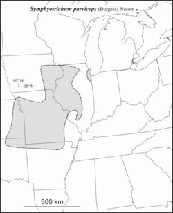 Symphyotrichum parviceps range JCS