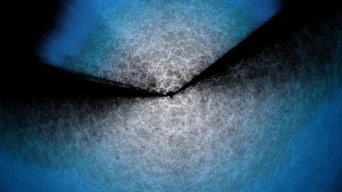 a Flat image slice from the DESI first data release