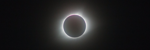 Photograph of totality during a solar eclipse