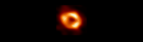 Polarised light image of the black hole at the centre of Sgr A* (Milky Way) produced by the Event Horizon Telescope Consortium