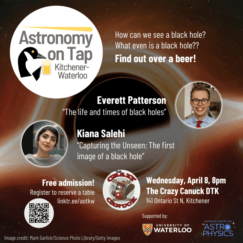 Astronomy on Tap - KW April poster